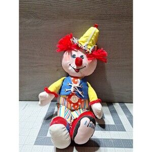 Fisher Price Learn to Dress Clown 1984 plush Stuffed Doll